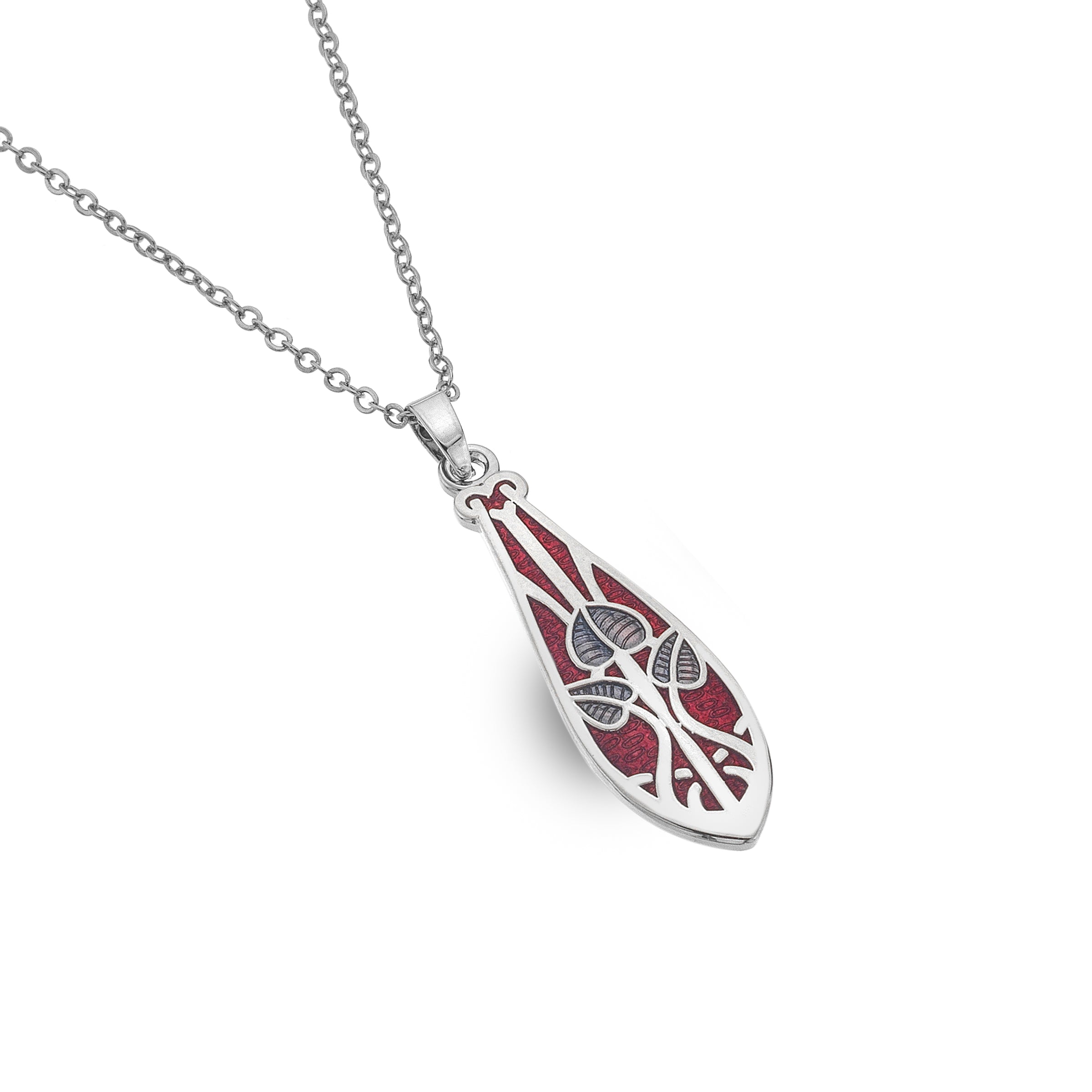 Red Mackintosh Spring Leaves Necklace